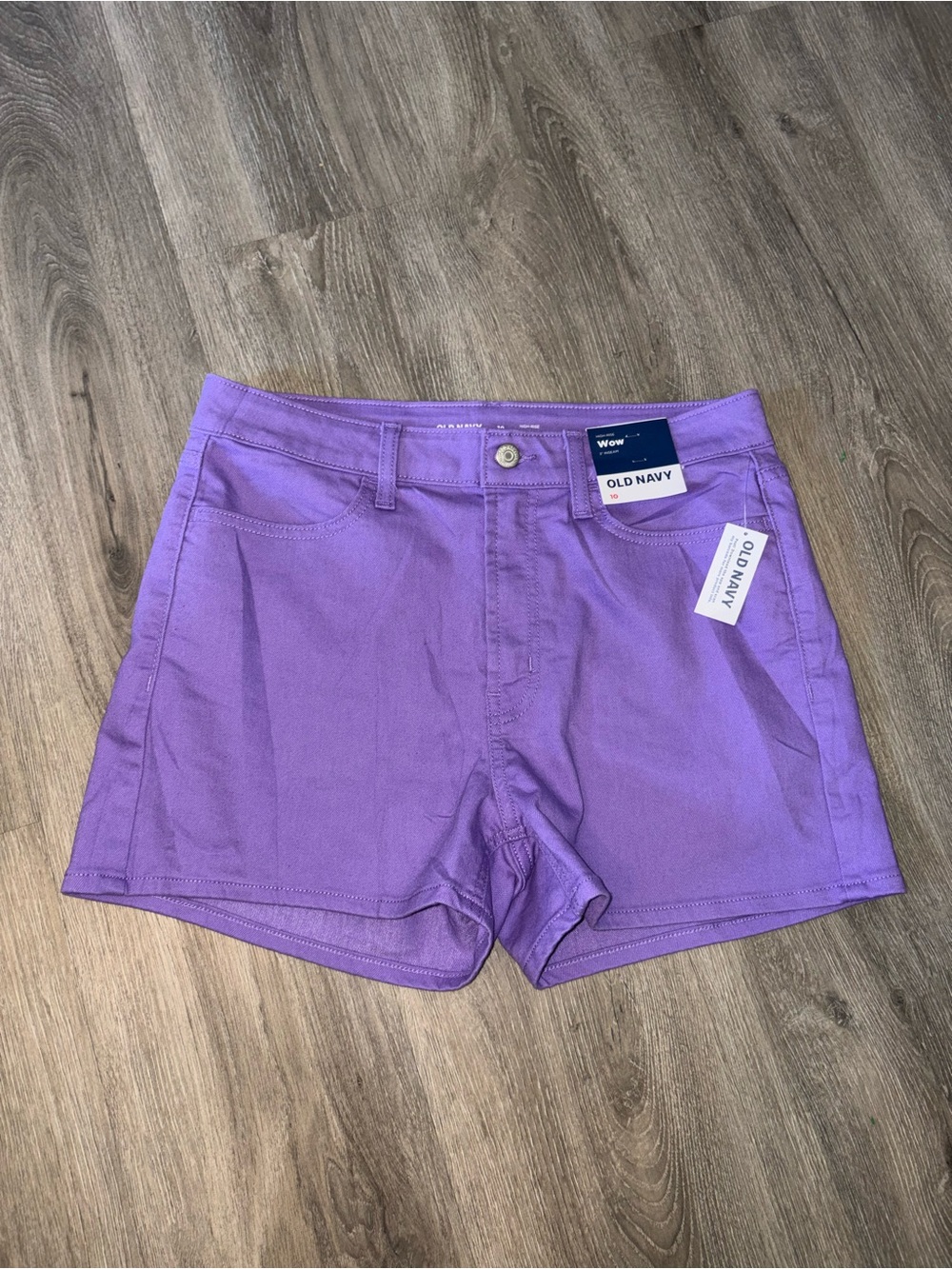 Old Navy | Purple High-Waisted Wow Jean Shorts (NWT)